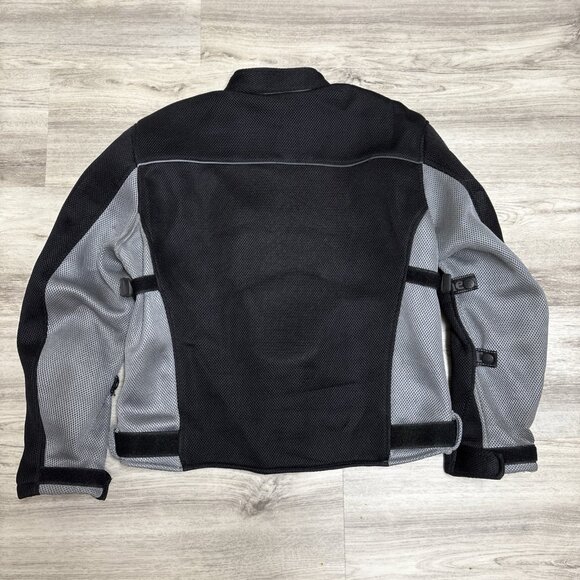 Xelement Motorcycle Jacket Mens Size L Black Mesh Lightweight Padded Lined - Picture 6 of 9